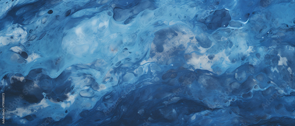 Blue marble abstract background.
