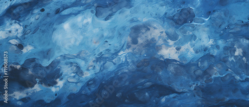 Blue marble abstract background.
