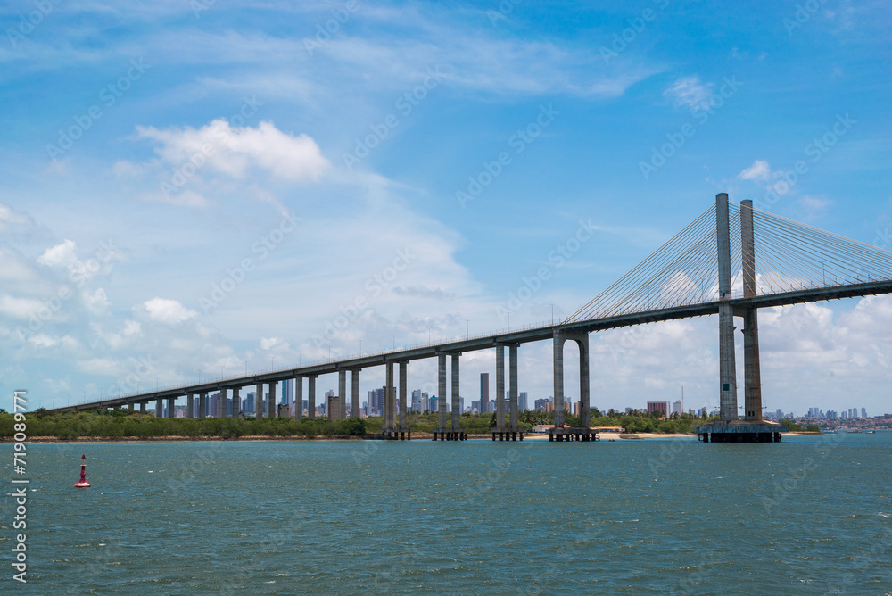 Newton Navarro Bridge Over the Potenji River in Natal City, Brazil Newton Navarro Bridge Over the Potenji River in Natal City, Brazil