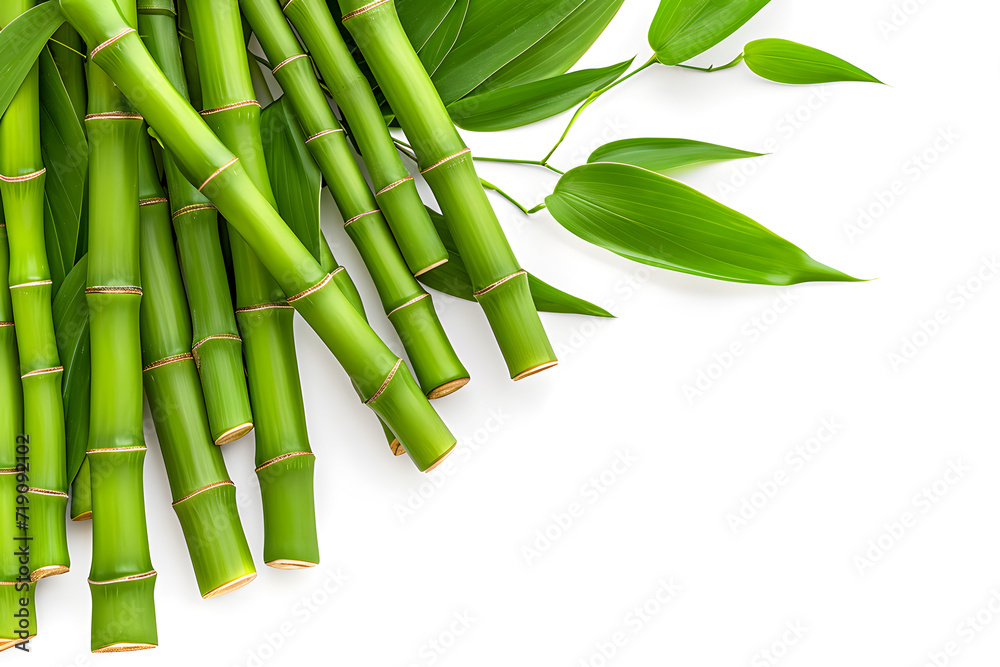 Fototapeta premium Bamboo background with place for text