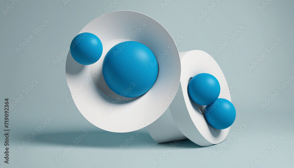 Blue geometric shapes abstract design Blue geometric shapes abstract design