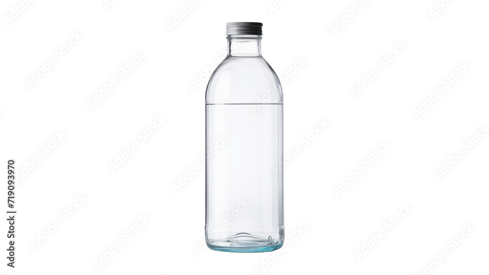 Bottle of water cutout. Realistic bottle on transparent background