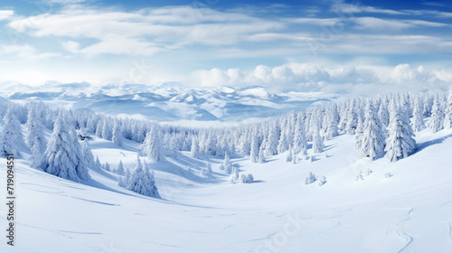 winter mountain landscape high definition(hd) photographic creative image 