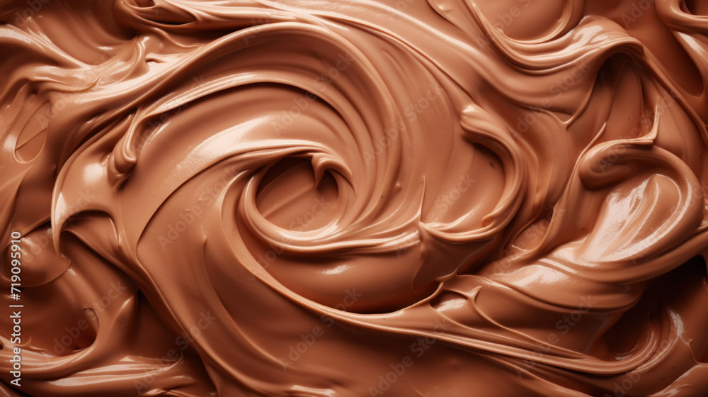Texture of chocolate mixed with white cream. Elegant sweet background. Generative AI Texture of chocolate mixed with white cream. Elegant sweet background. Generative AI