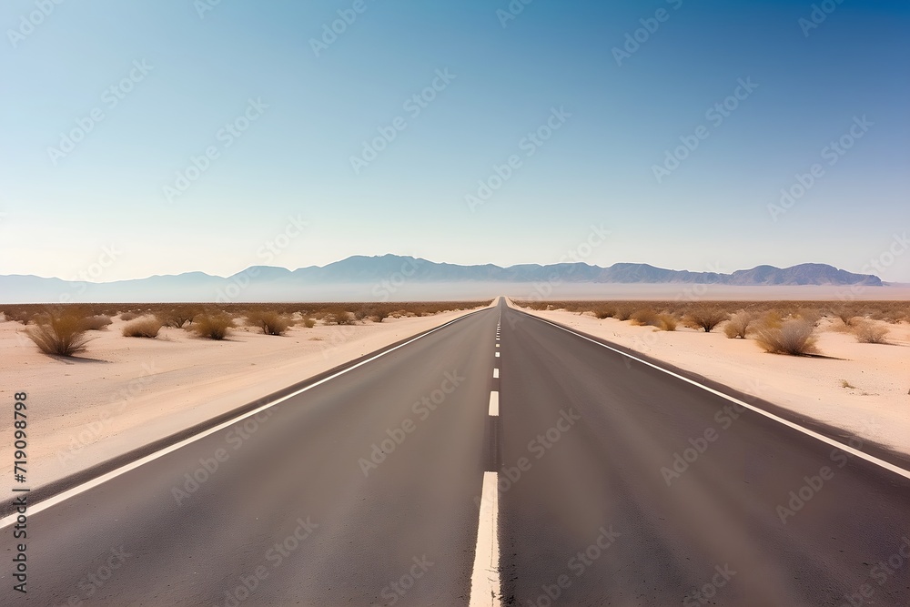 road in desert