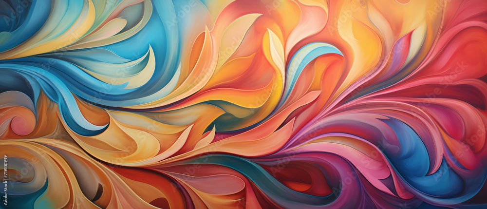 Bright and energetic swirls of colors and shapes, abstract background. Bright and energetic swirls of colors and shapes, abstract background.