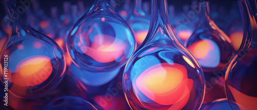 Bubbling lava lamp abstract background.