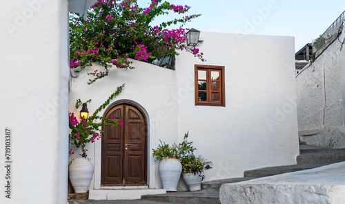 Typical street architecture in the Mediterranean region of Europe. © M-Production