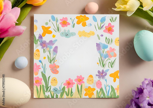 Enchanting Easter Delights: Explore Vibrant Hand-Drawn Illustrations of Cheerful Bunnies, Festive Eggs, and Delightful Pastel Scenes for a Joyful Spring Celebration