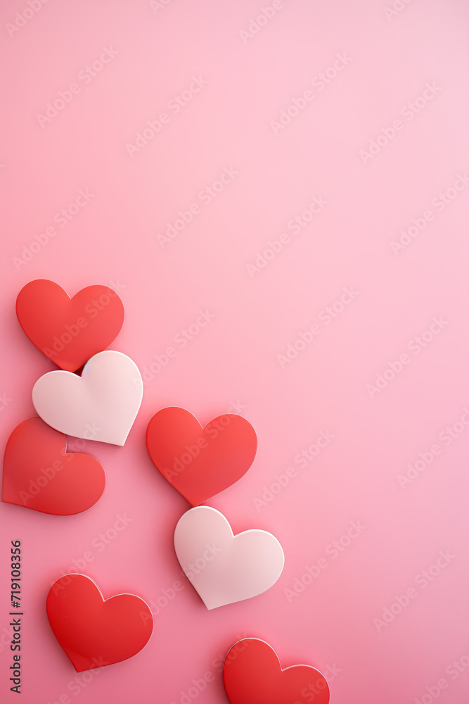 Hearts are Symbols of love for the designer of greeting Cards 
