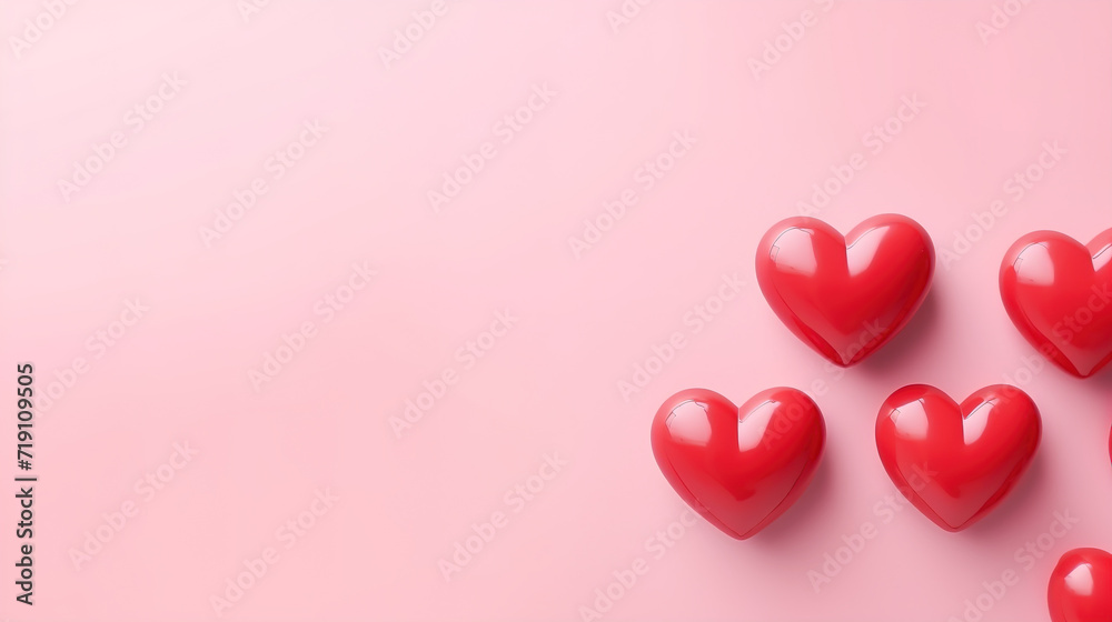 Hearts are Symbols of love for the designer of greeting Cards 