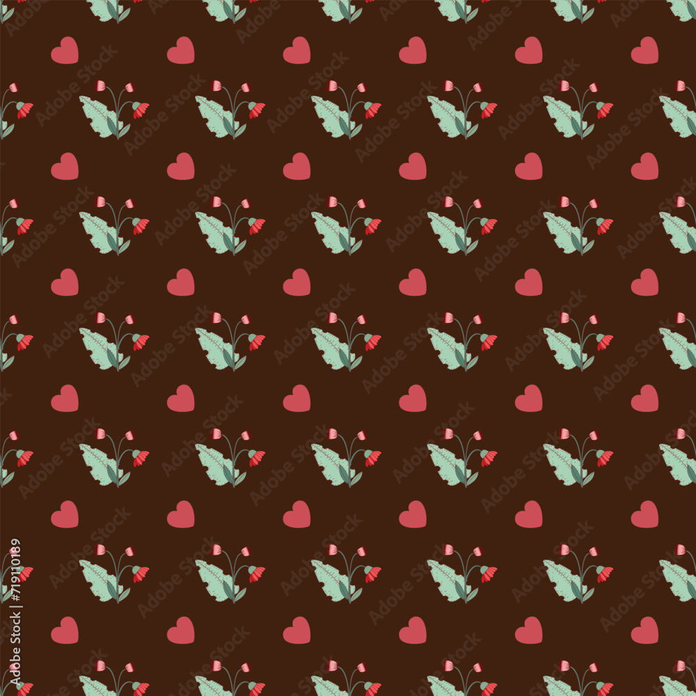Free vector valentine flowers pattern design. Free vector valentine flowers pattern design.
