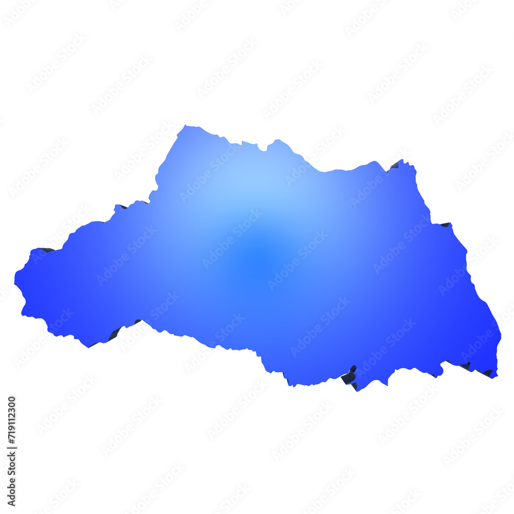 日本の埼玉県の地図