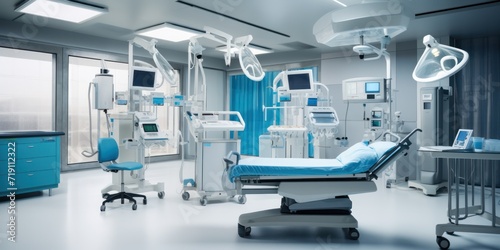Modern operating room at hospital