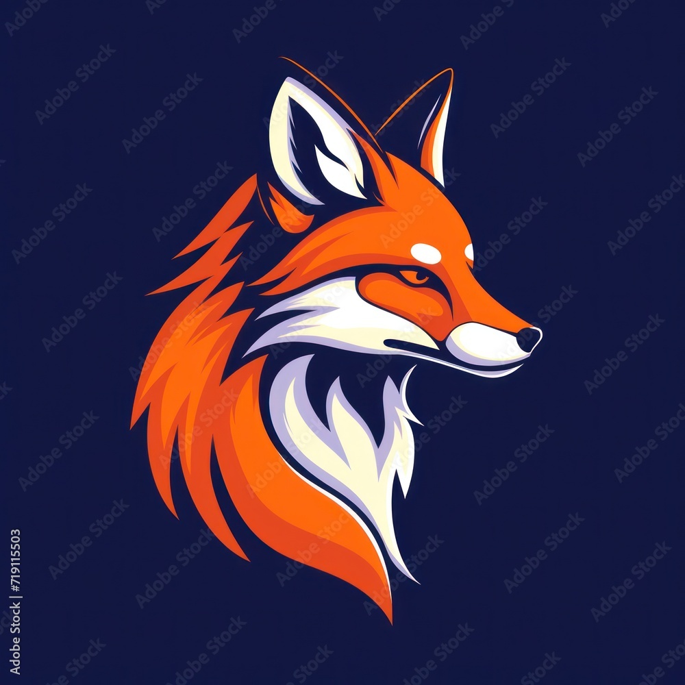 Animal Fox. Logo illustration of a Fox. Fox emblem, icon, logotype,decal, print. Animal Fox. Logo illustration of a Fox. Fox emblem, icon, logotype,decal, print.