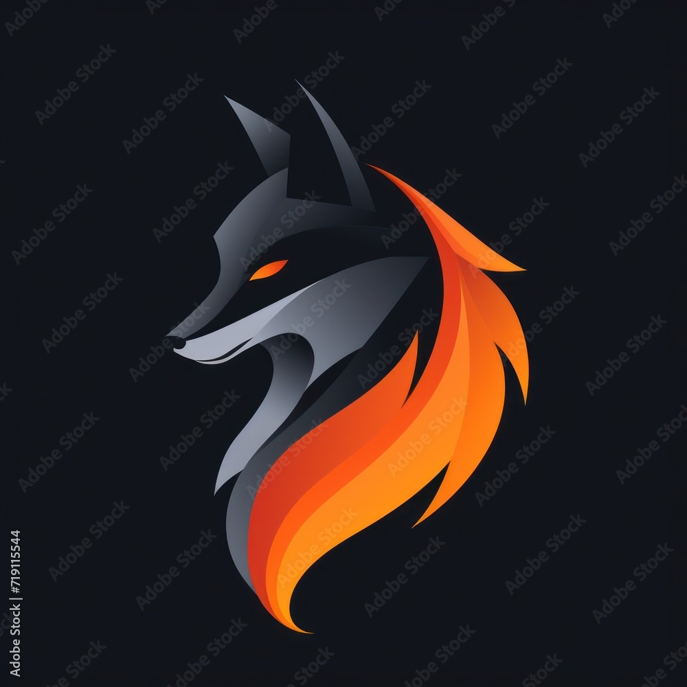Animal Fox. Logo illustration of a Fox. Fox emblem, icon, logotype,decal, print. Animal Fox. Logo illustration of a Fox. Fox emblem, icon, logotype,decal, print.