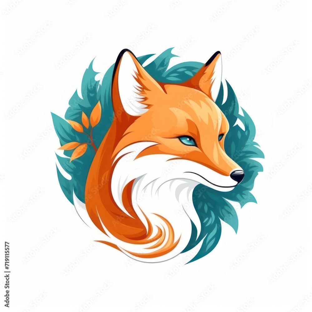 Animal Fox. Logo illustration of a Fox. Fox emblem, icon, logotype,decal, print. Animal Fox. Logo illustration of a Fox. Fox emblem, icon, logotype,decal, print.