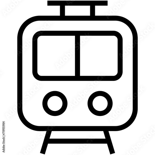 Tram Vector Icon 