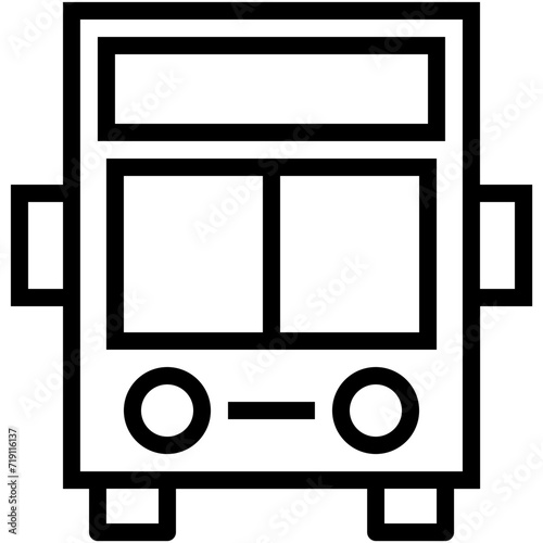 Tour Bus Vector Icon