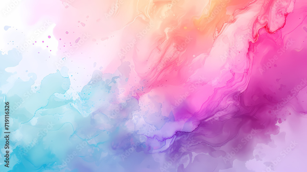 Captivating Watercolor. Fluid Abstraction for Artistic Background