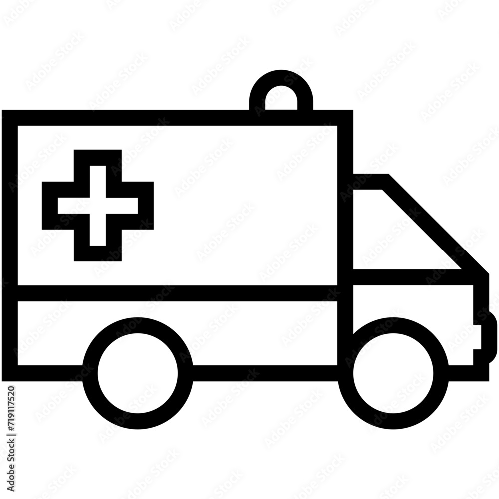 Ambulance Vector Icon