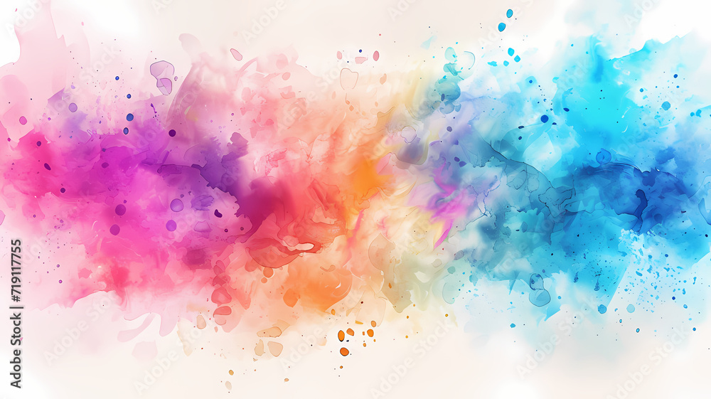 Watercolor Paint Abstract Background with Artistic Splash