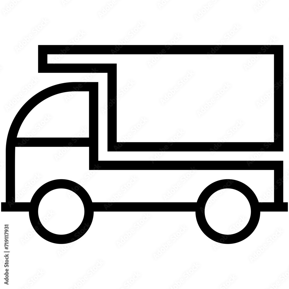 Delivery Van Vector Icon Delivery Van Vector Icon
