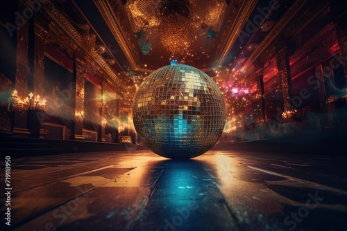 disco ball and lights photo