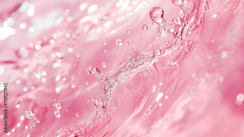 Pink Water Splash Dynamic Liquid Background