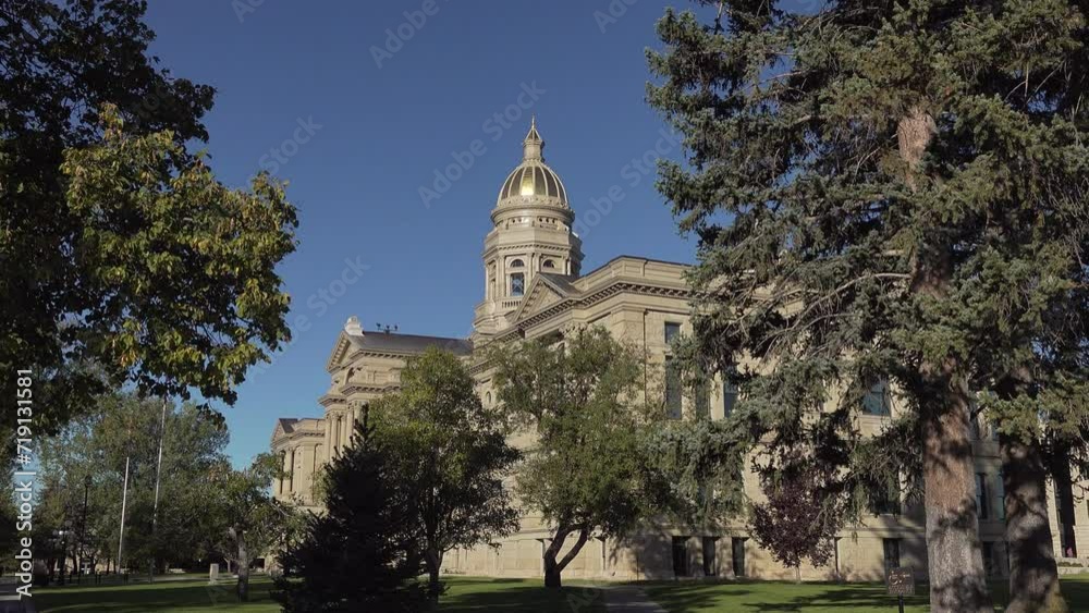 The State Capitol Building amongst trees, Cheyenne, Wyoming, USA The State Capitol Building amongst trees, Cheyenne, Wyoming, USA