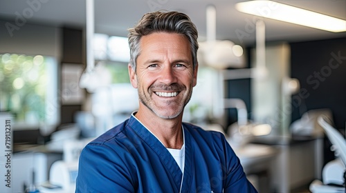 Confident 45-Year-Old Dentist: Mastering the Art of Oral Care with Experience and Expertise