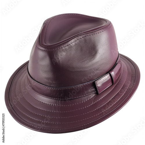 Plum Trilby in Supple Leather