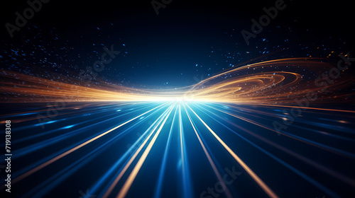 Digital technology particles abstract background, abstract analysis visualization © jiejie