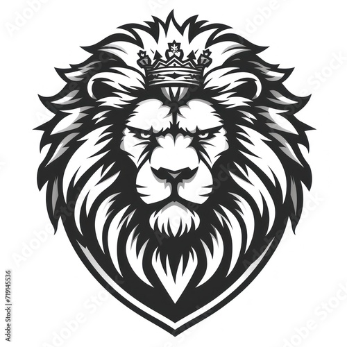 Animal Lion. Logo illustration of a Lion. Lion emblem  icon  logotype decal  print.