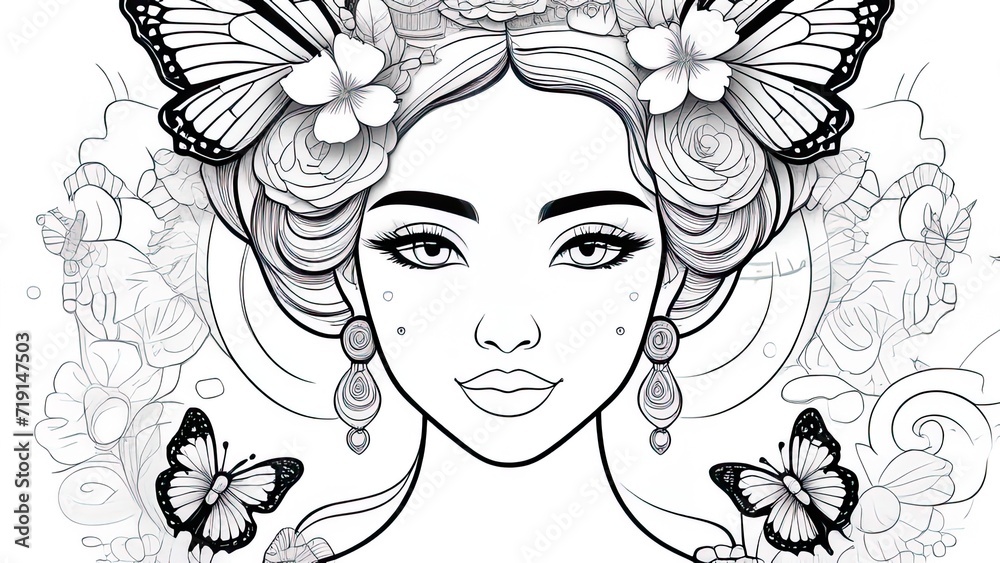 Anti stress coloring book page for adult and kids. Coloring book page ...