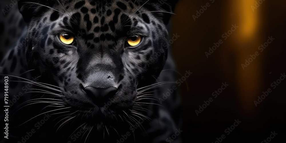 close up portrait of a leopard, on dark background  close up potarit black jaguar head wallpaper