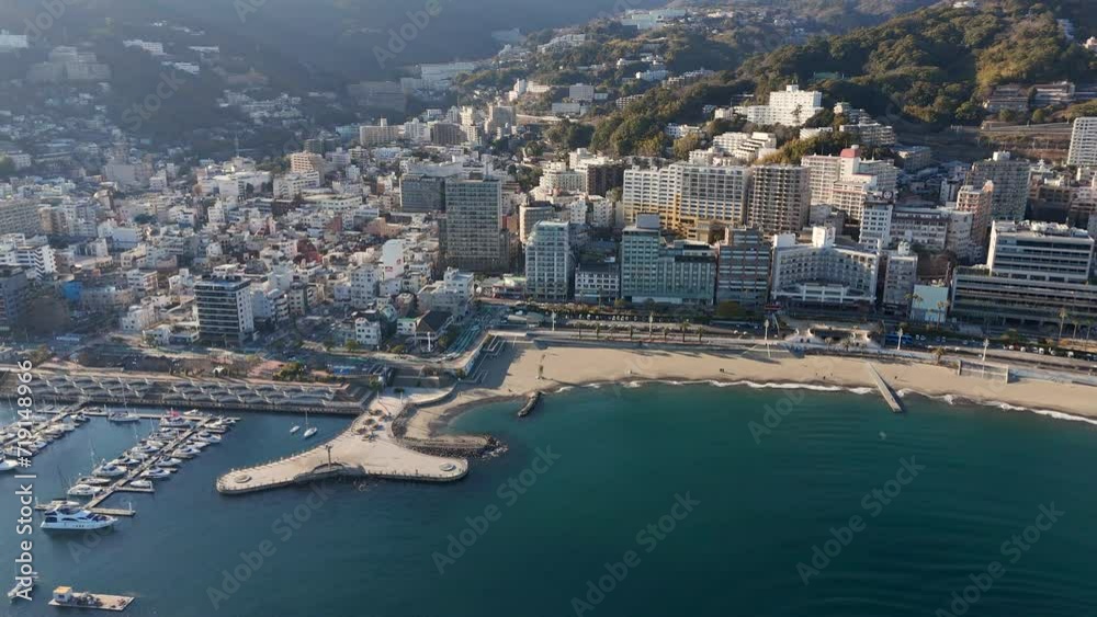 Atami The Seaside City in Japan Aerial View Atami The Seaside City in Japan Aerial View