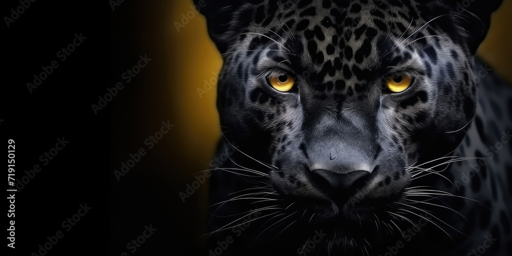close up portrait of a leopard, on dark background  close up potarit black jaguar head wallpaper