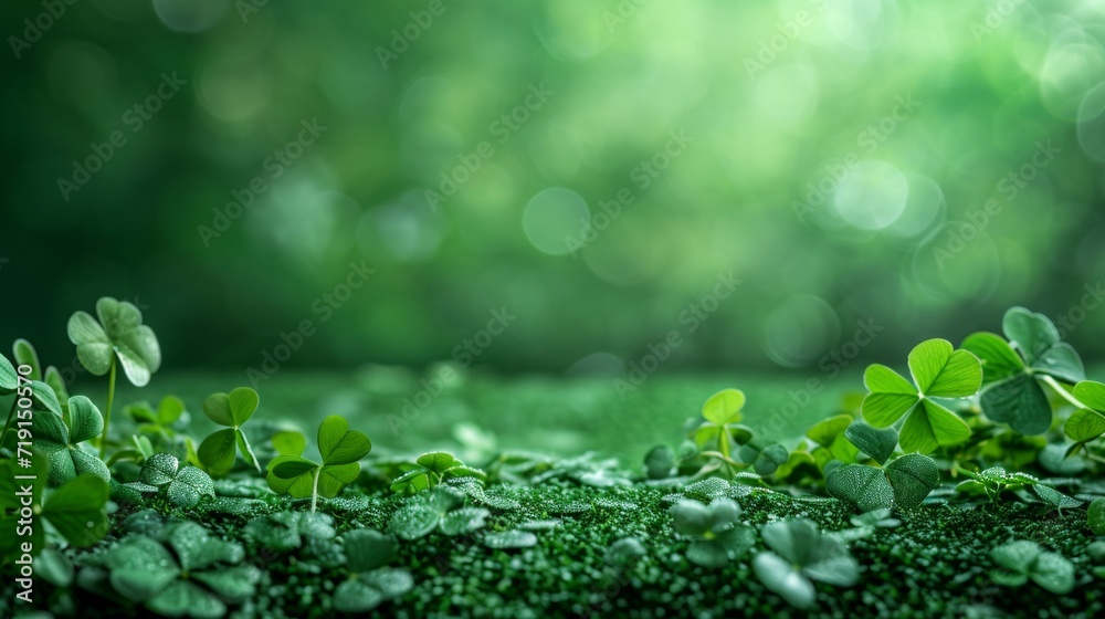 st. Patrick's day garden party background with copy space st. Patrick's day garden party background with copy space