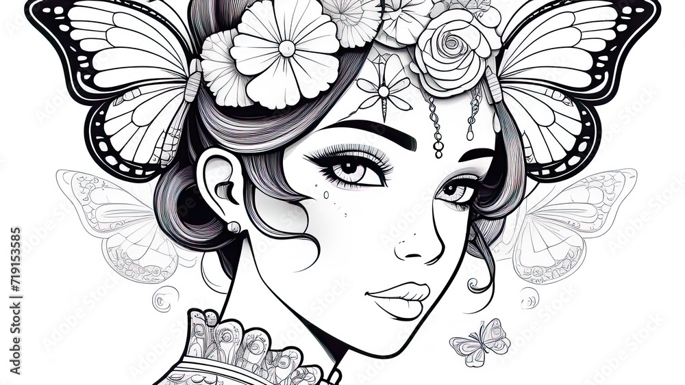 Anti stress coloring book page for adult and kids. Coloring book page ...