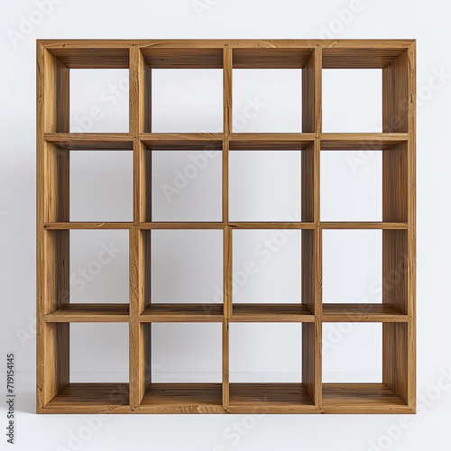 Shelving Unit with Exquisitely Detailed High-Resolution Rendering