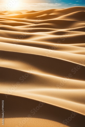 Serene Dunes Overlooking Ocean at Sunrise © dashtik