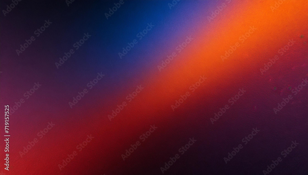 Dark grainy color gradient background, purple red orange blue black colors banner poster cover abstract design
