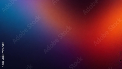 Dark grainy color gradient background, purple red orange blue black colors banner poster cover abstract design