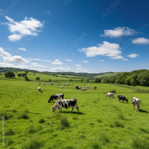 cows on a meadow