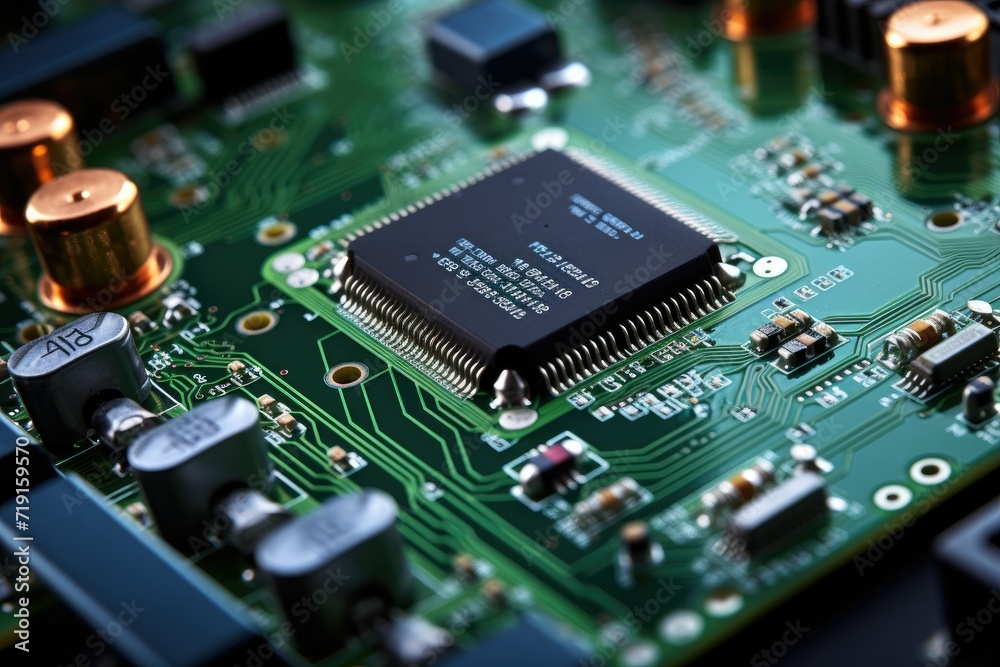 close up of computer circuit board close up of computer circuit board