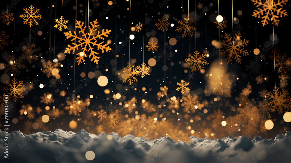Festive snowflake background with beautiful design and space for text Festive snowflake background with beautiful design and space for text