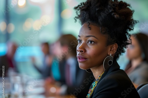 Portrait of a beautiful black business woman