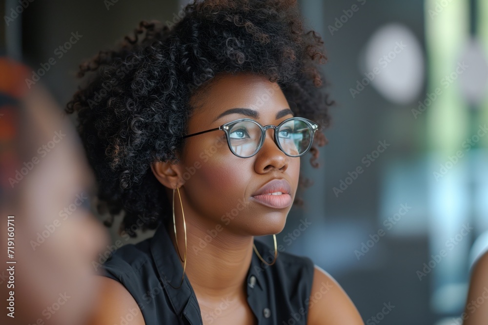 Portrait of a beautiful black business woman