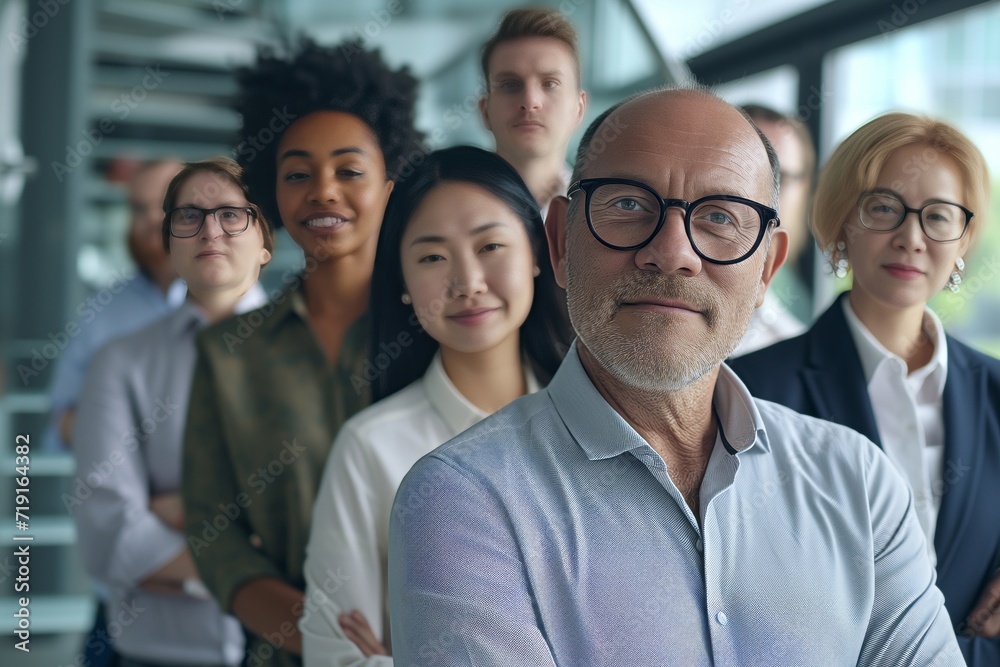 Group portrait of smiling business people Group portrait of smiling business people